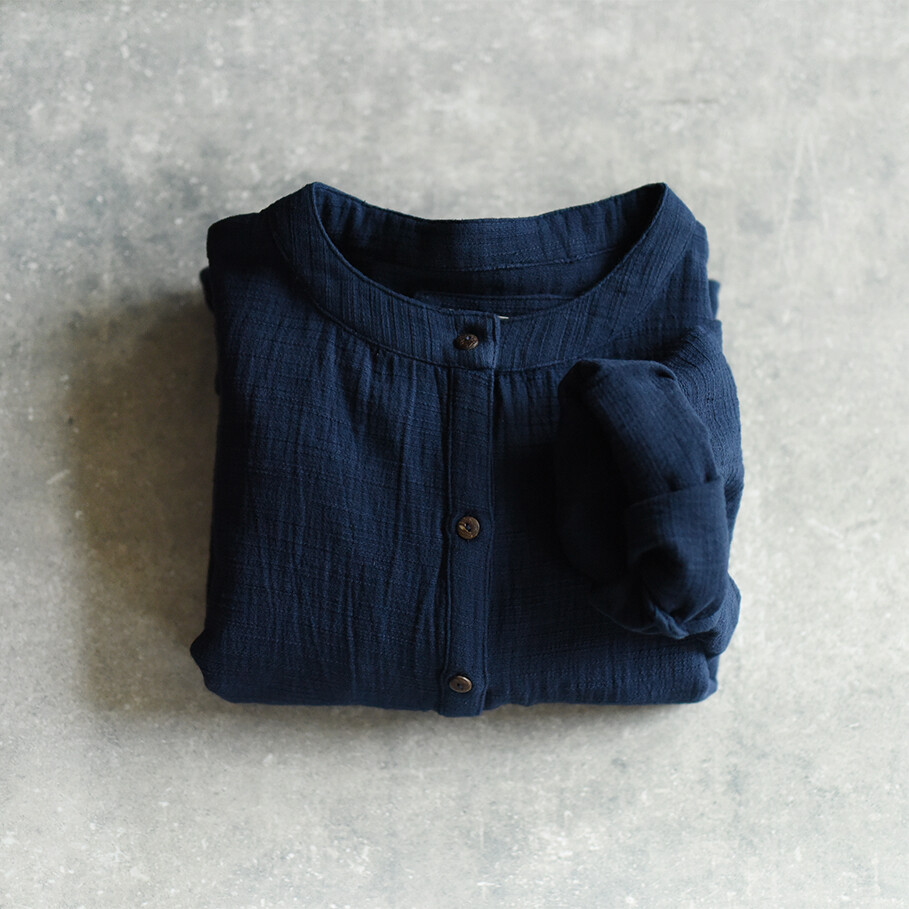 两人出品LRCP | 偏偏是蓝-二丁目 | 靛蓝 肌理有厚度的衬衫 外套