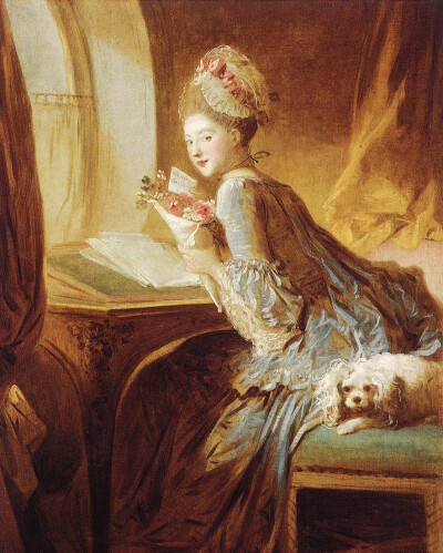 Jean-Honoré Fragonard - The Love Letter (1770)
https://en.wikipedia.org/wiki/Jean-Honoré_Fragonard#/media/File:Jean_Honore_Fragonard_The_Love_Letter.jpg