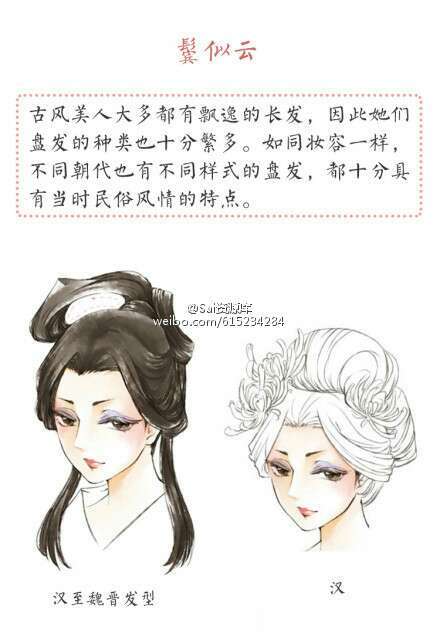 发型，古代女子