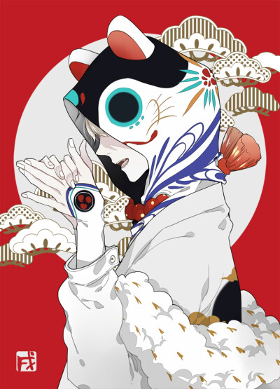 和风 和狐 狐面 稻荷