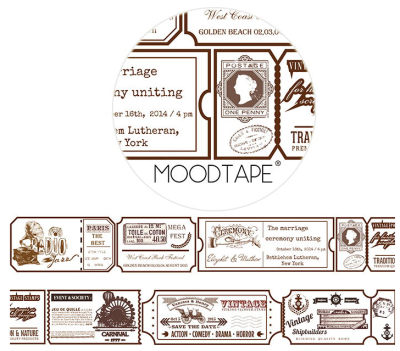 666 分装 mood 原创 和纸胶带 moodtape 旧票根 2.7cm宽