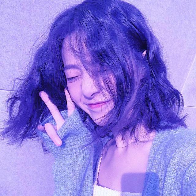 蓝色系列，女生头像