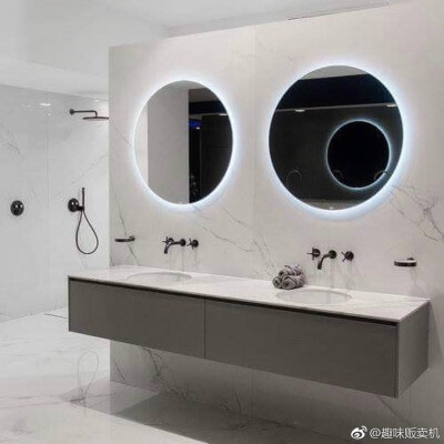 家居 | 大理石元素的卫生间参考风格 ins：rorkjop ​