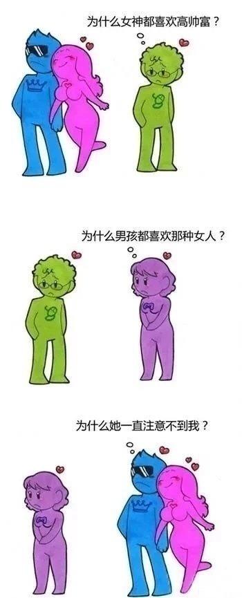 几则很简短却又很虐心的小漫画。 ​​​​