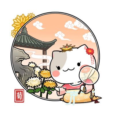 #如果历史是一群猫#风向四个雅致的头像～by.我是肥志