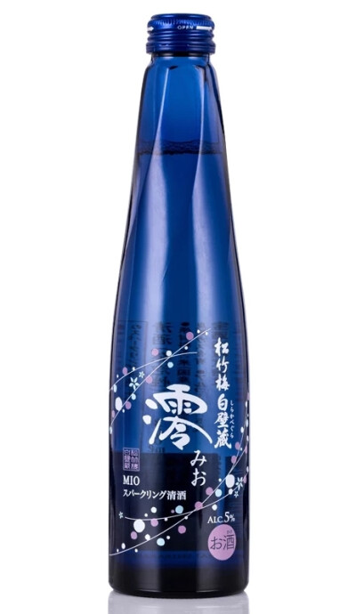 日本进口清酒白璧藏 松竹梅白壁藏澪起泡清酒MIO 300ml 女士醉爱