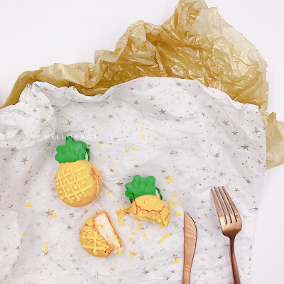 菠萝造型马卡龙