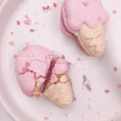 冰淇淋造型马卡龙