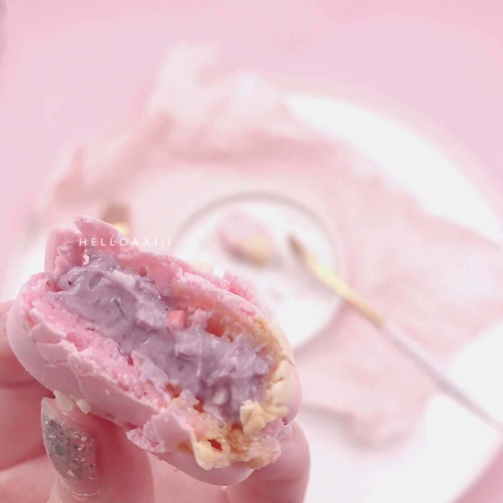 冰淇淋造型马卡龙