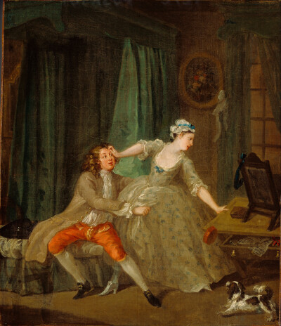 William Hogarth - Before (1730-31)
https://en.wikipedia.org/wiki/William_Hogarth#/media/File:William_Hogarth_-_Before_-_Google_Art_Project.jpg