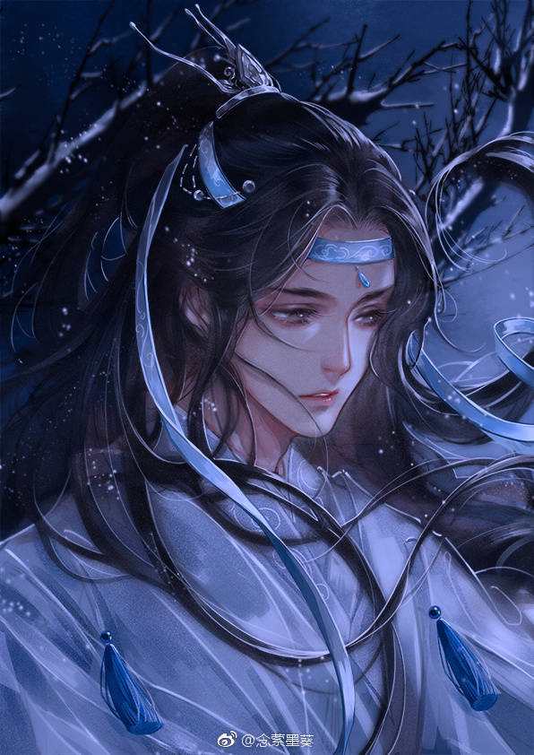 魔道祖师忘羡 冰火两重天 蓝忘机 画师:念萦墨葵