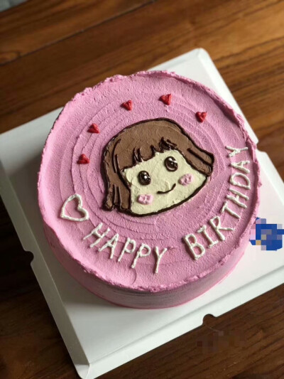 生日蛋糕 大脸娃娃