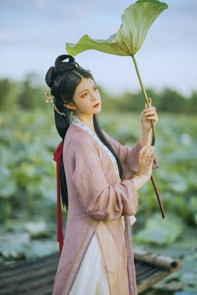 一江烟水照晴岚，两岸人家，芰荷丛一段秋光淡