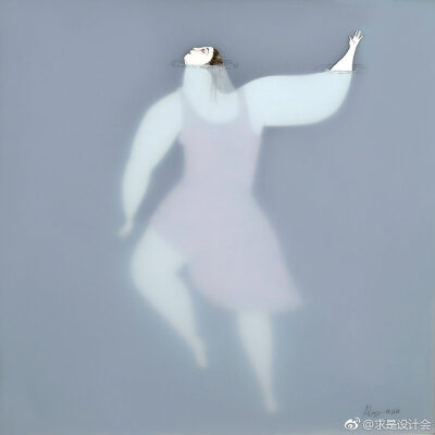 神秘的水中情境 – 水中的女人系列作品之二 + 水母 / Sonia Alins。#求是爱设计# ​