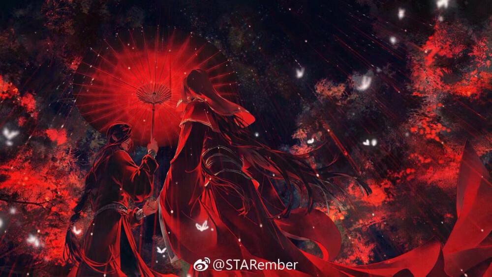 天官赐福 花怜红色系
crwb：STARember