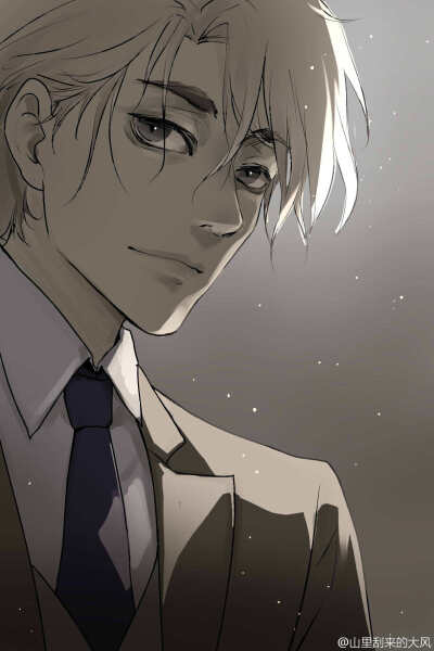 「少年」_煤_ 绘