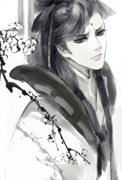 「古风美男」_煤_ 绘