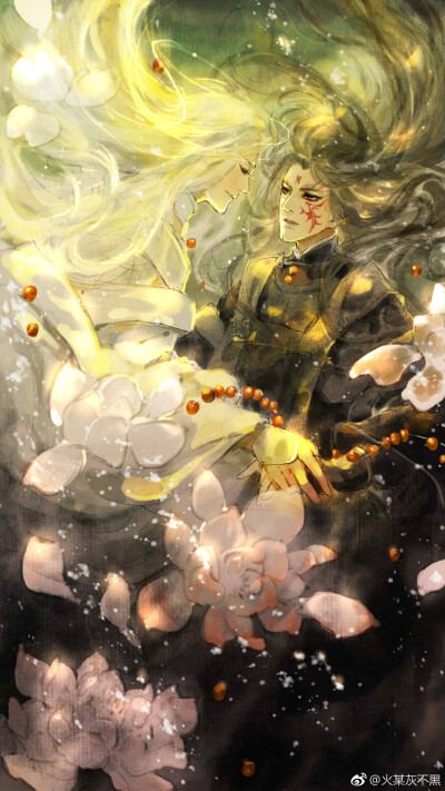 「古风美男」_煤_ 绘