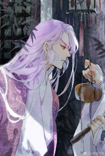 「古风美男」_煤_ 绘