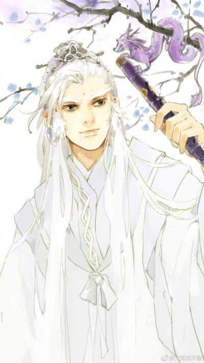 「古风美男」_煤_ 绘