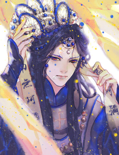 「古风美男」_煤_ 绘