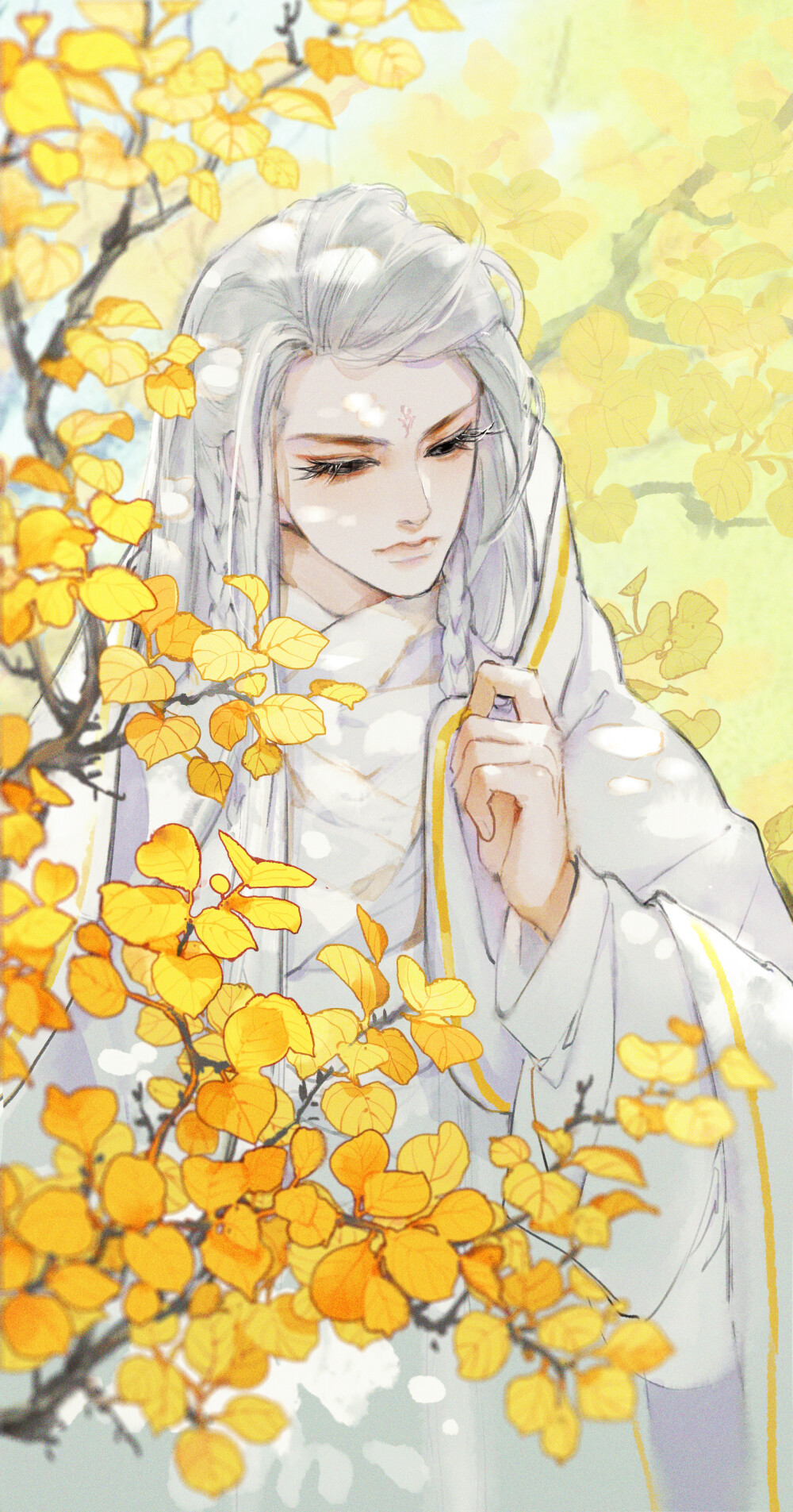 「古风美男」_煤_ 绘