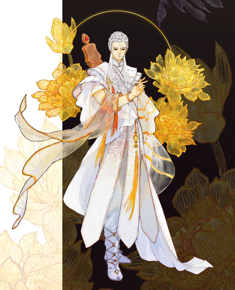 「古风美男」_煤_ 绘