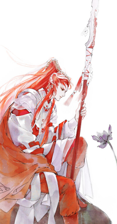 「古风美男」_煤_ 绘