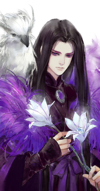 「古风美男」_煤_ 绘