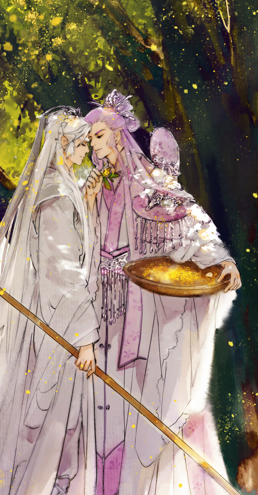 「古风美男」_煤_ 绘