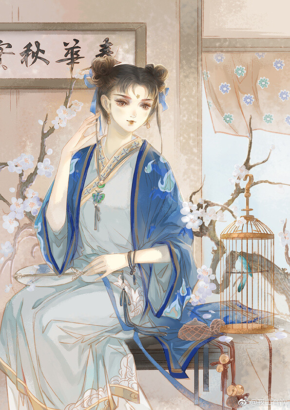 （古风美人）绘师：寂山有饮 