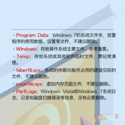 实用帖：几张图告诉你C盘里常见文件夹都是干什么用的！ 再也不用担心C盘被乱装东西了 ​