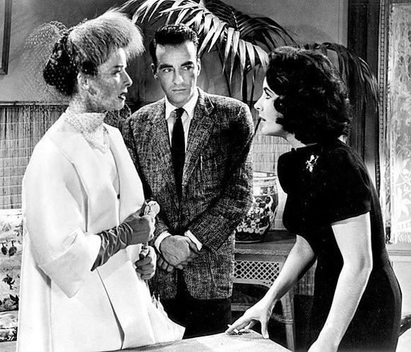 Katharine Hepburn, left, Montgomery Clift and Elizabeth Taylor in "Suddenly, Last Summer," 1959. 