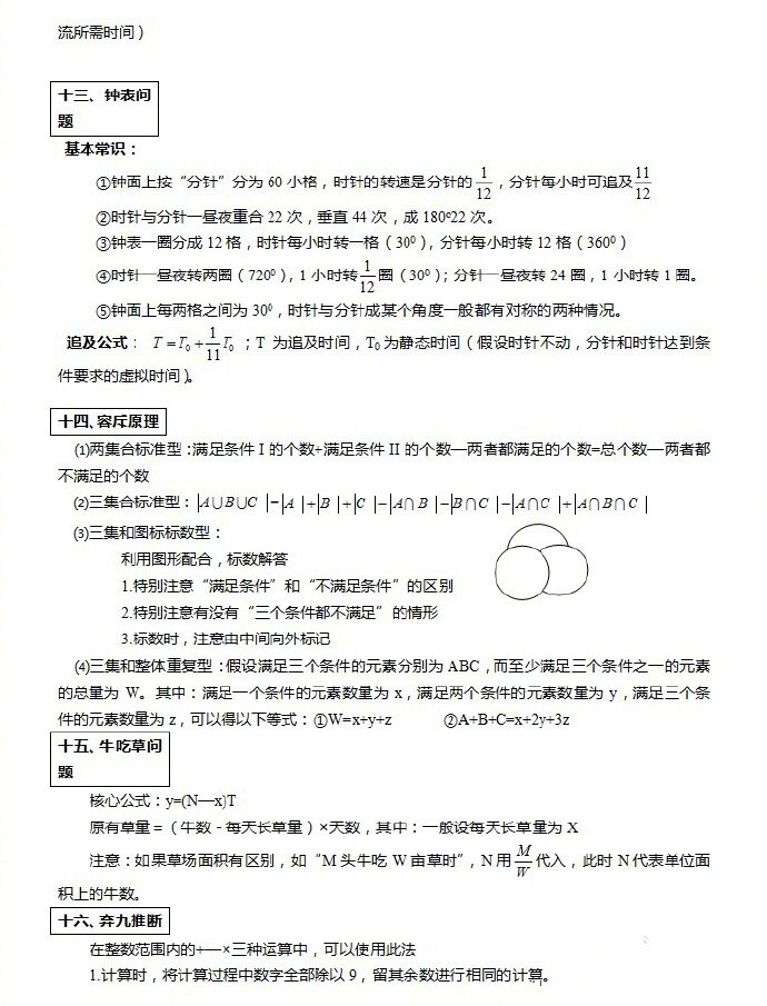 公务员考试行测中的公式大全，必须要掌握的公式都在这里了。 ​