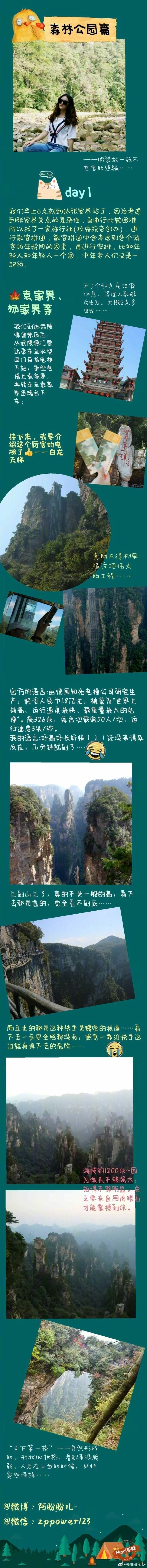 【张家界旅行攻略】所有的努力都是为了不枉此生，趁年轻，多出去走走，感受不一样的生活。非常有心的攻略，希望可以帮助到你。作者：阿盼盼儿- ​​​​