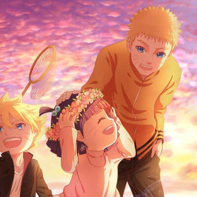 情侣头像系列
《火影忍者》鸣人雏田一家
动画同人情头