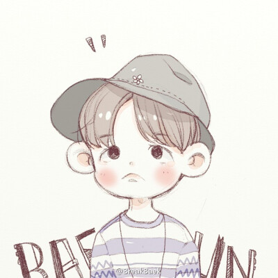 EXO伯贤手绘插画壁纸CR.BreakBaek