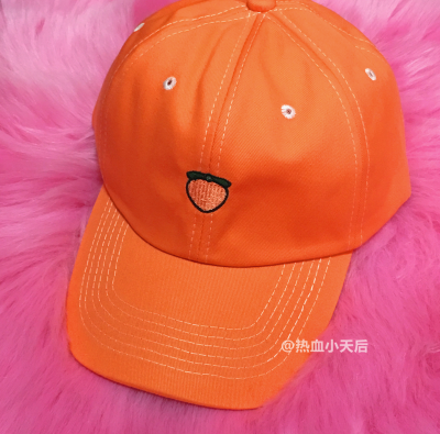 橘色小屁桃桃子君 HAT鸭舌帽帽子