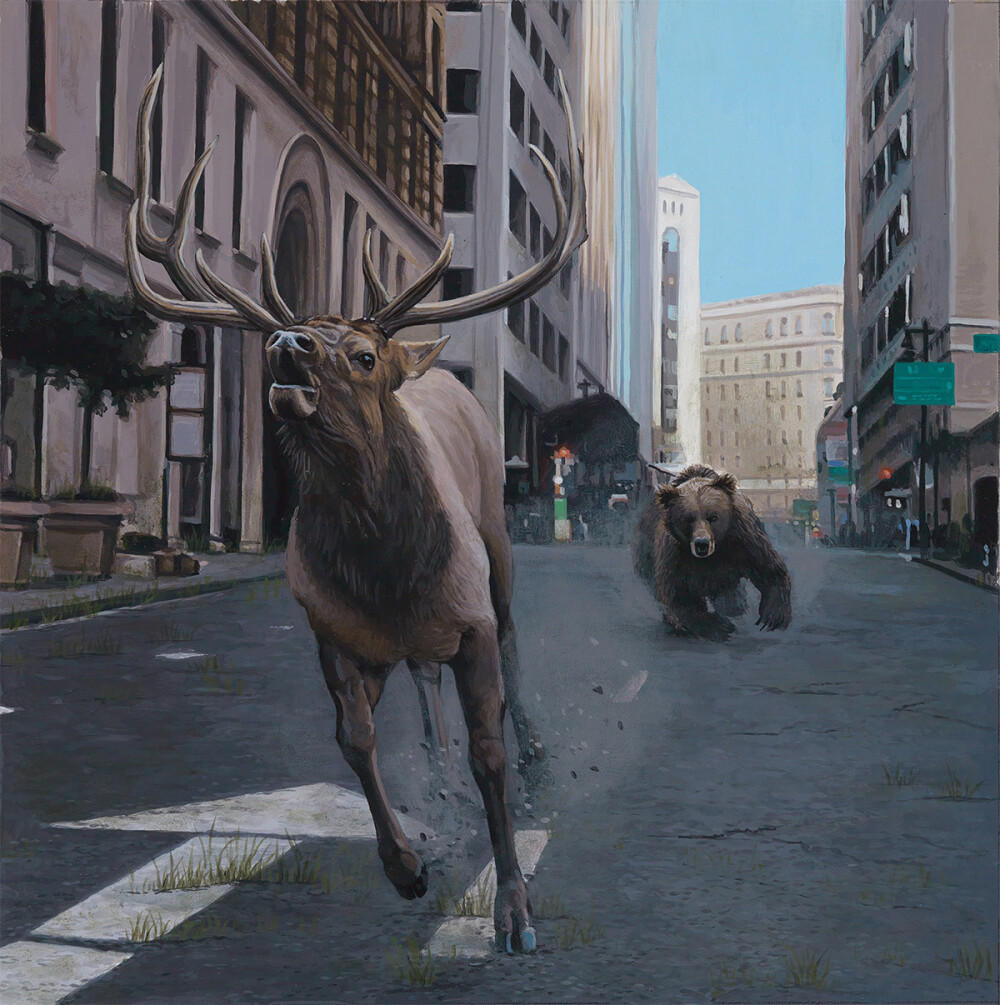 【生态预警】发人深思的新超现实主义绘画 | by Josh Keyes ​