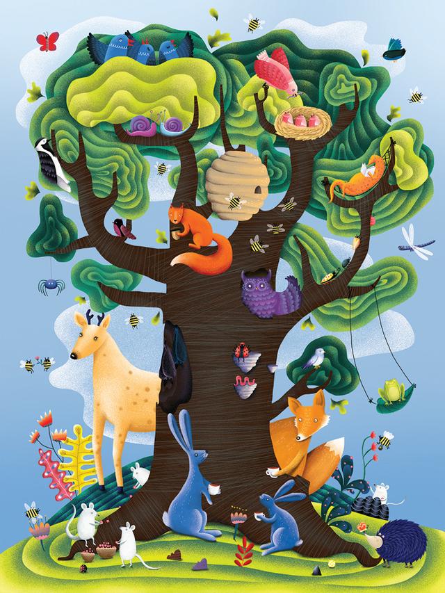 儿童 插画 画师Anna Rudak