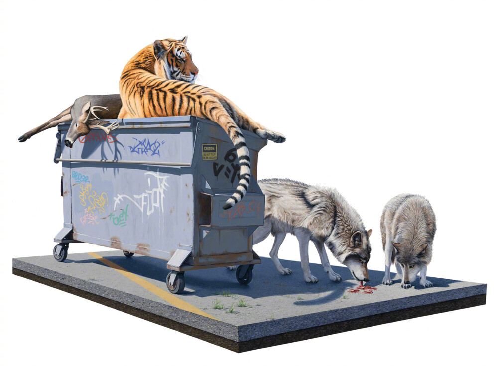 美国画家 Josh Keyes 环保题材绘画作品 | www.joshkeyes.net ​