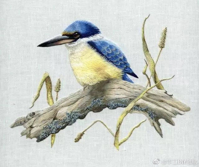 手工花鸟刺绣 ​