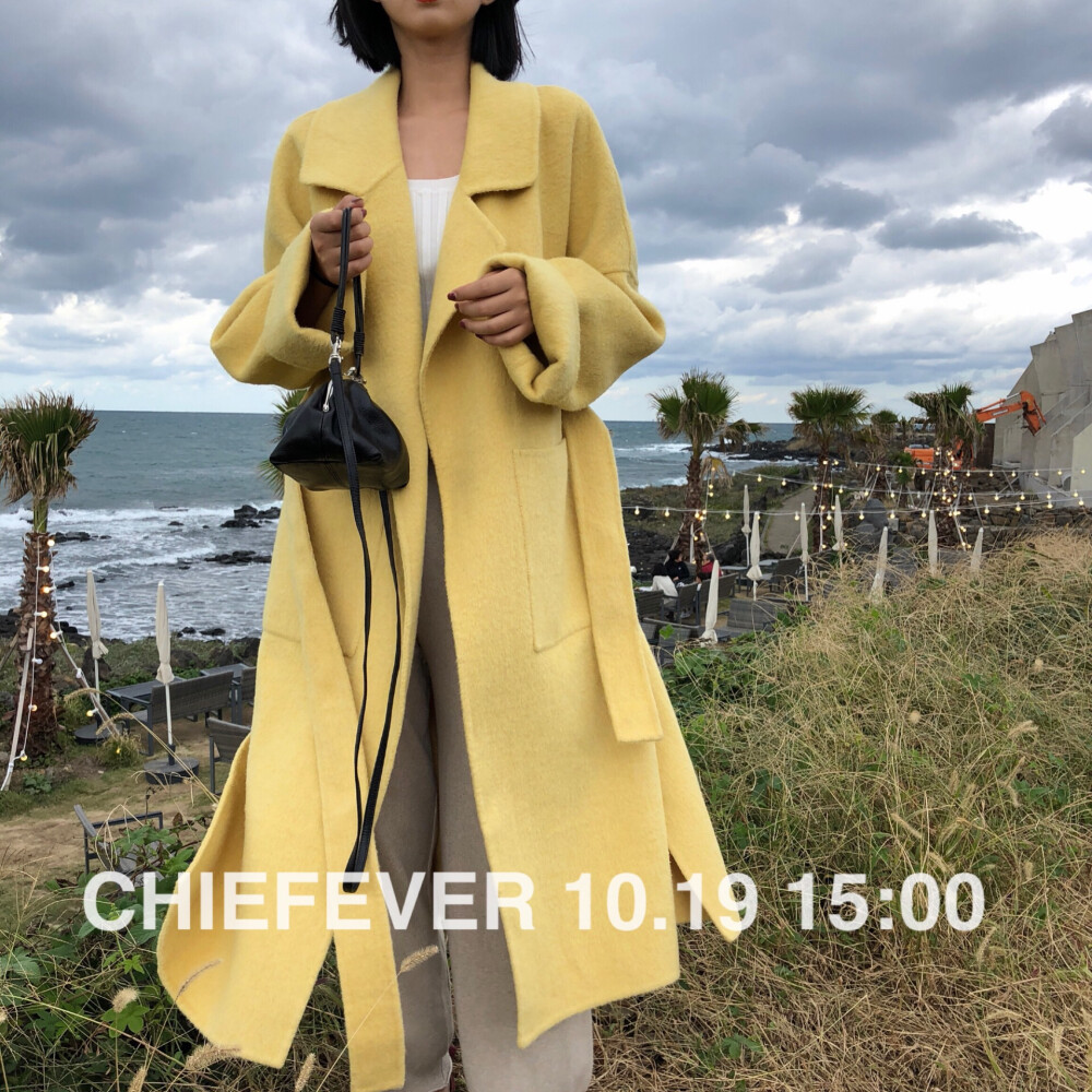 ChieFever 10.19下午3点 先加购收藏 /2色 阿尔巴卡全羊毛大衣