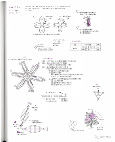 钩针花朵饰品