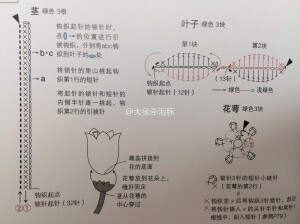 钩针花朵图解