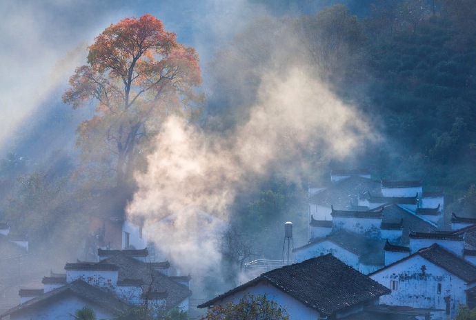 漠漠青山水自流，西风烟树几经秋。旧进歌舞人游地，月满江城十二楼。----------《石城秋夜》释斯植 ​