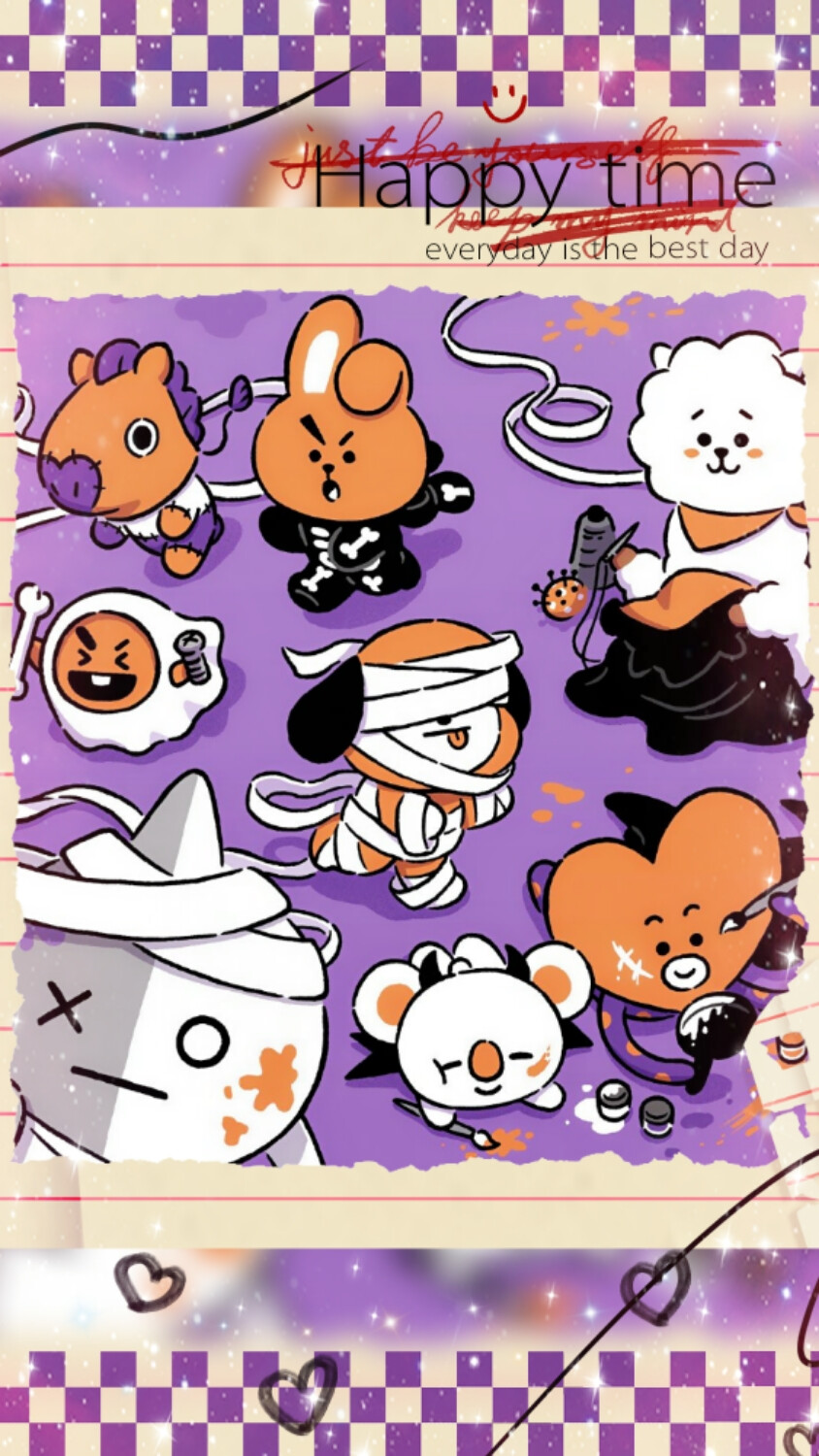 自制BT21手机壁纸