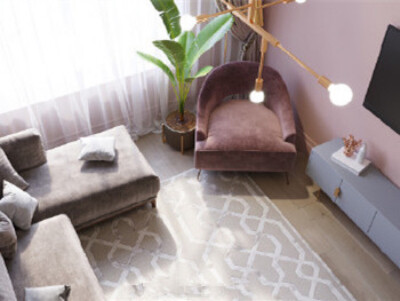 色彩搭配在房间的整体装修中是非常非常重要的，你喜欢用什么颜色来装饰你的家呢？
粉色和灰色的搭配就是时尚学中常常提到的高级感！穿衣如此，家装亦然如此！