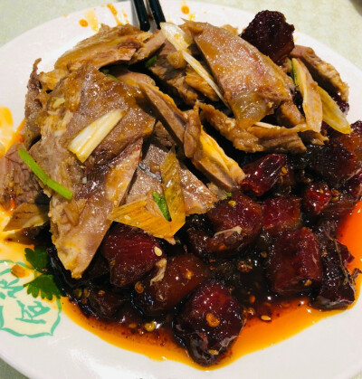 羊肉面 麻辣牛肉粒