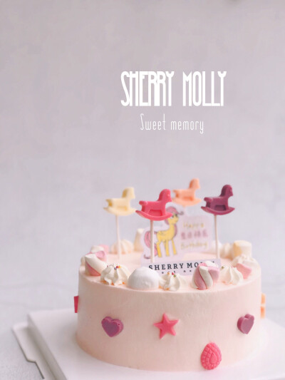 #SHERRY Molly家の下午茶#—『红丝绒cake』麻麻给女儿订的生日cake～想要甜美一些适合6岁女孩儿哒 早上突然有的idea～一定适合小女孩儿呀 游乐园的旋转木马应该是每个女孩儿都藏在心里的小心思吧～希望小女孩儿会喜…